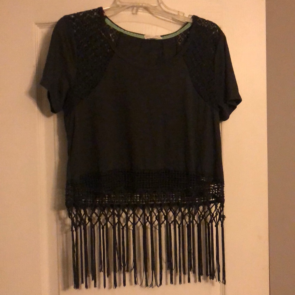 Fringe crop top